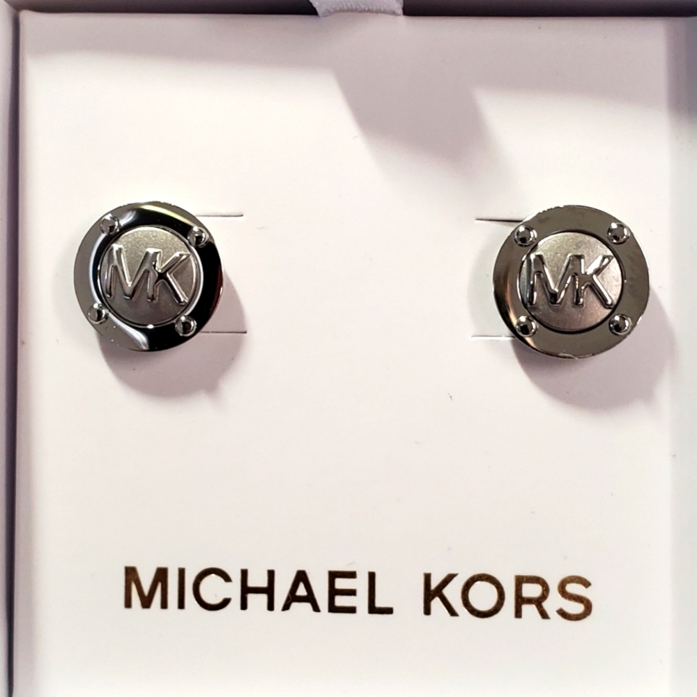 Michael Kors Logo Stud Earrings